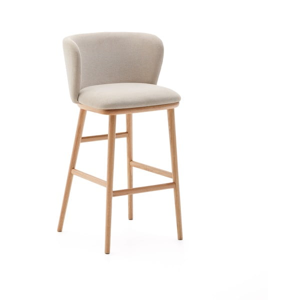 Bēšs bāra krēsls (sēdekļa augstums 75,5 cm) Ciselia – Kave Home