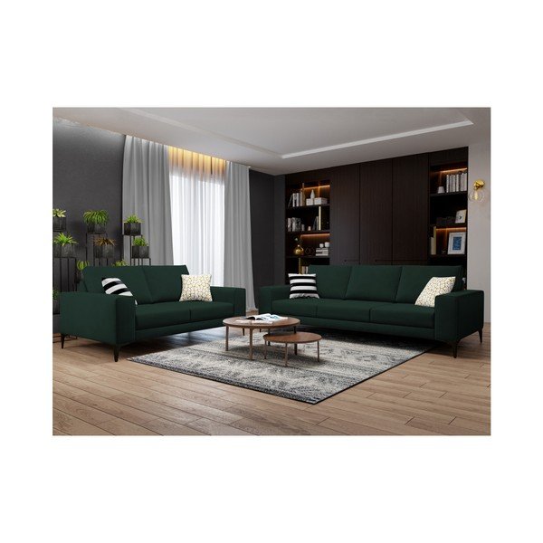 Zaļš divvietīgs dīvāns Cosmopolitan Design Lugano-image-4