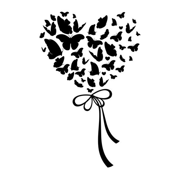 Uzlīmes Ambiance Cloud of Butterflies In Heart-image-2