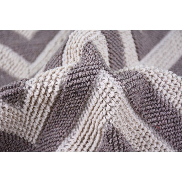 Bēšs kokvilnas paklājs Vitaus Zikzak, 60 x 90 cm-image-3