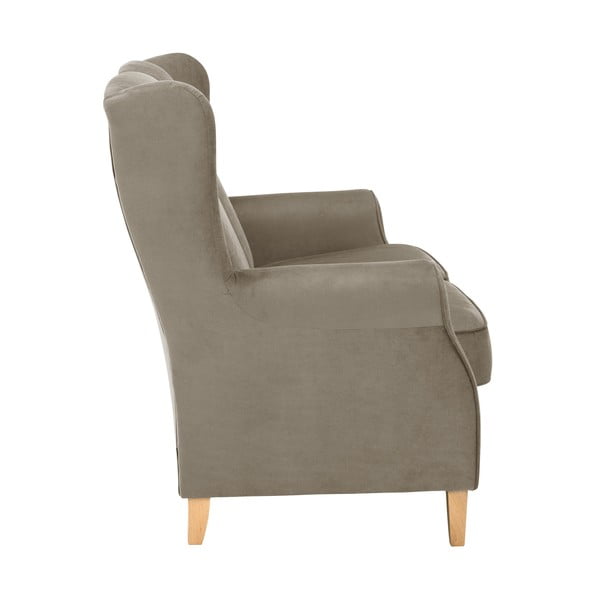 Brūns samta dīvāns Max Winzer Lorris, 139 cm-image-4