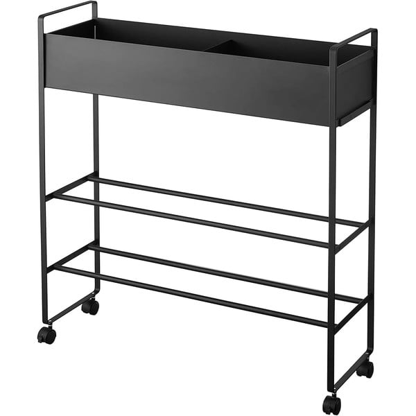 Melns metāla bērnu apavu plaukts 74,5x74,5x22 cm Tower – YAMAZAKI