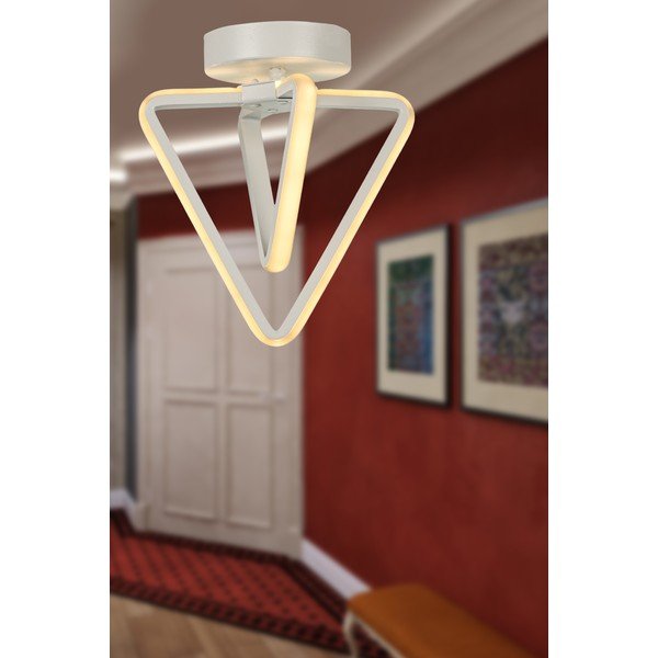 Balta metāla LED griestu lampa Baris – Squid Lighting-image-1