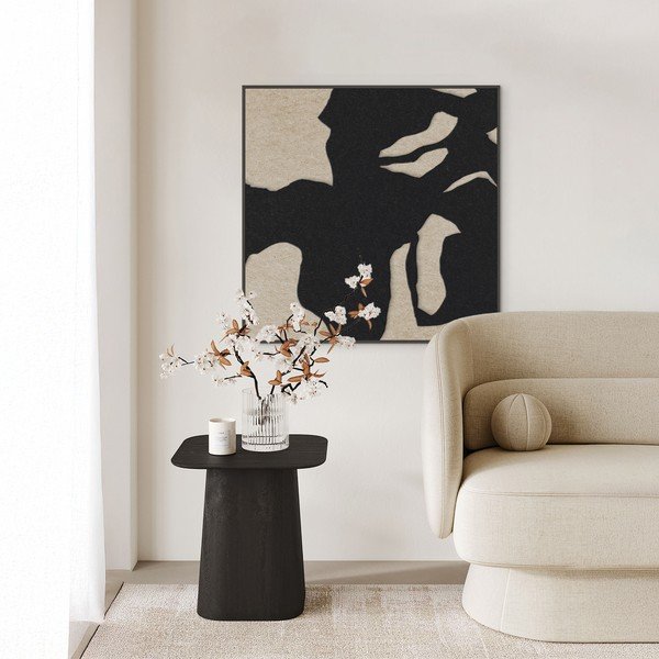 3D glezna ar rāmi/skaņas absorbējoša 102x102 cm Silent Shadow 1 – Malerifabrikken-image-1