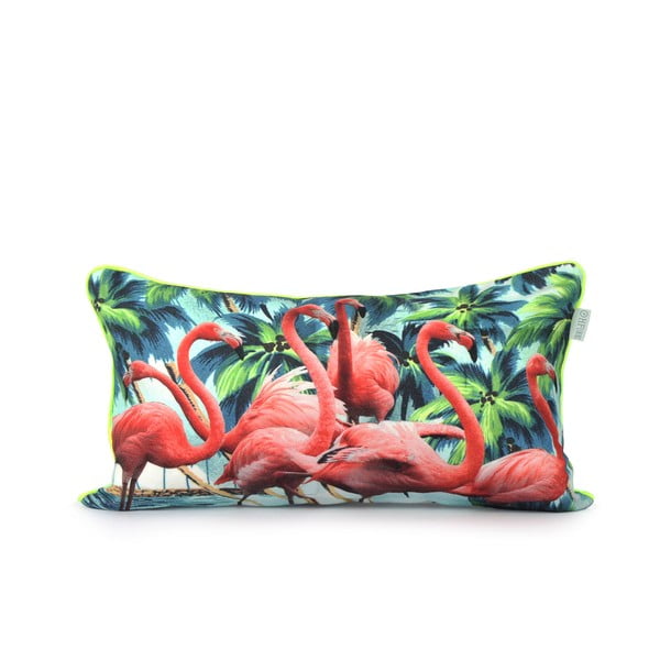 Kokvilnas spilvendrāna HF Living Flamingos 50 x 30 cm