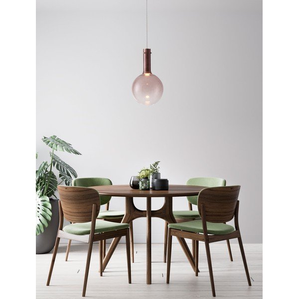 Brūna stikla LED piekaramā lampa ar regulējamu spilgtumu ø 25 cm Nostos – Nova Luce-image-4