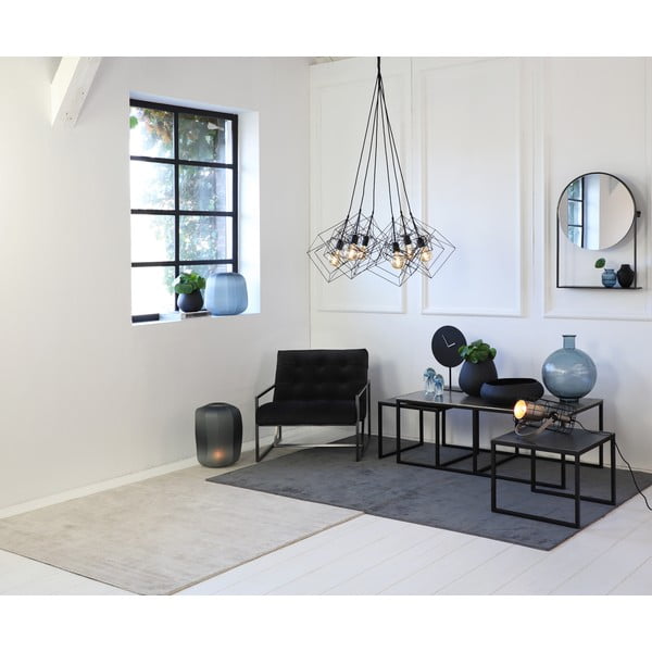 Melni/tumši pelēki metāla žurnālgaldiņi (3 gab.) 50x120 cm Kumalu – Light & Living-image-3