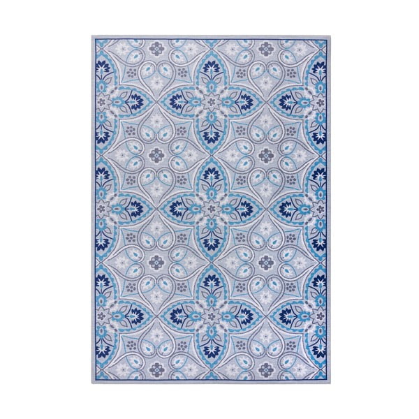 Zils mazgājams paklājs 290x200 cm Ellen – Flair Rugs