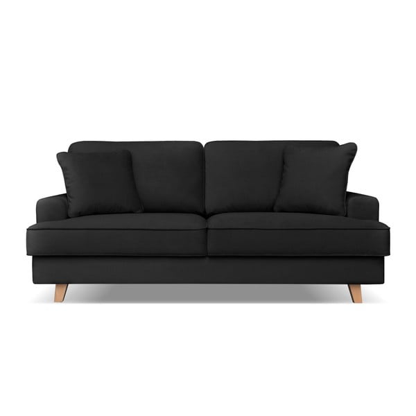 Melns dīvāns trīs personām Cosmopolitan design Madrid
