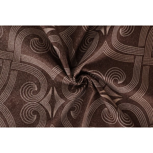 Brūna divvietīga gultas veļa no kokvilnas satīna 200x200 cm Pandora – Mijolnir-image-2