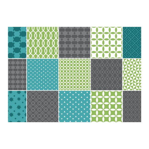 15 dekoratīvo sienas uzlīmju komplekts Ambiance Sofia, 15 x 15 cm-image-2