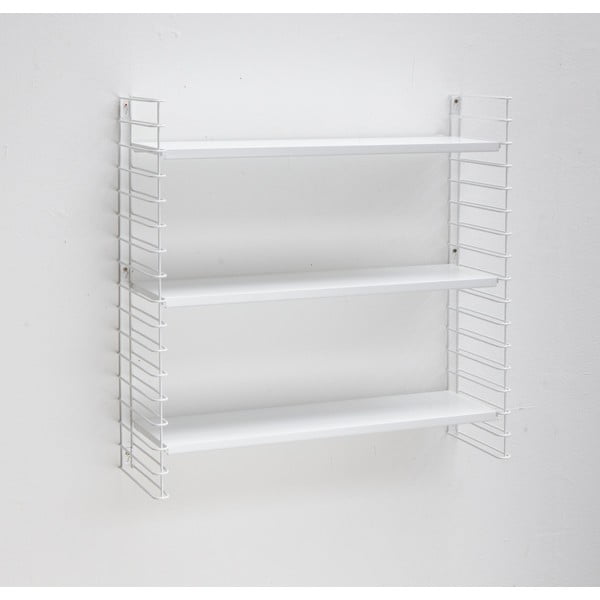 3 līmeņu plaukts ar baltiem plauktiem Metaltex Libro-image-1