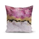 Spilvendrāna Minimalist Cushion Covers Marble With Pink And Gold, 45 x 45 cm