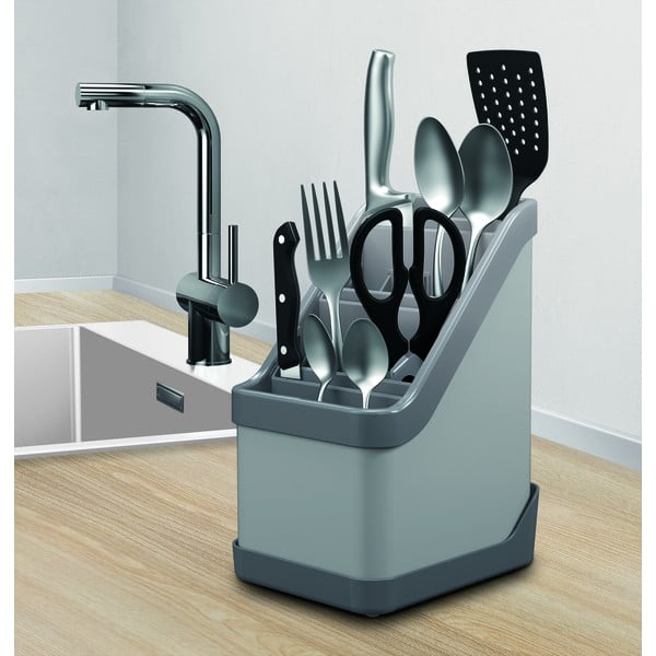 Melns galda piederumu statīvs Metaltex Keep-Tex-image-1