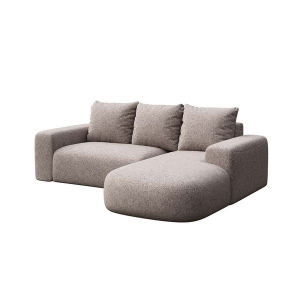 Pelēks stūra dīvāns (ar labo stūri/ar zvilni) Monce – Rodier-image-2