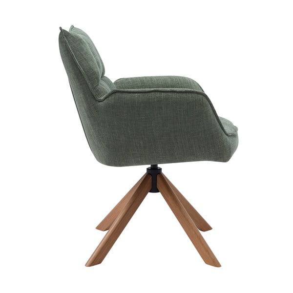 Zaļi polsterēti ēdamistabas krēsli (2 gab.) Marilla – Unique Furniture-image-4