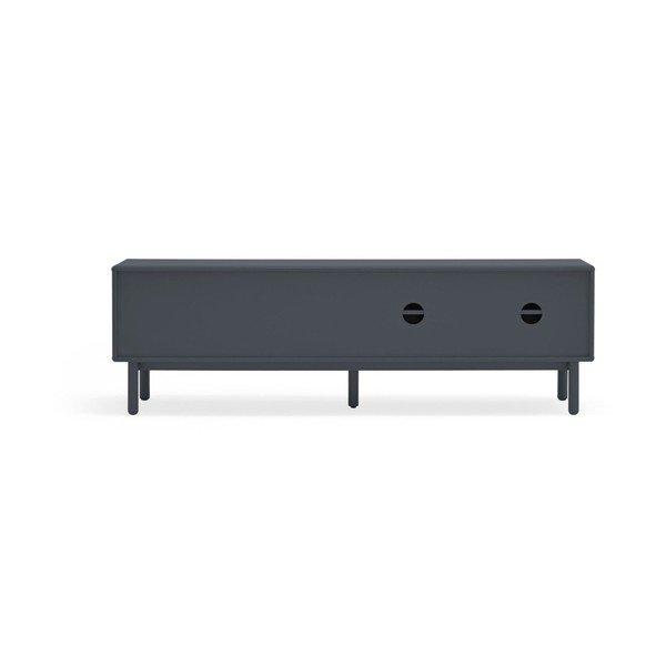 Tumši pelēks TV galds 180x56 cm Corvo – Teulat-image-3