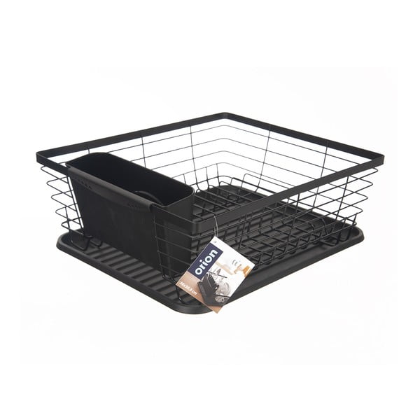 Melns metāla trauku žāvētājs 36x30,5 cm Radka – Orion-image-2