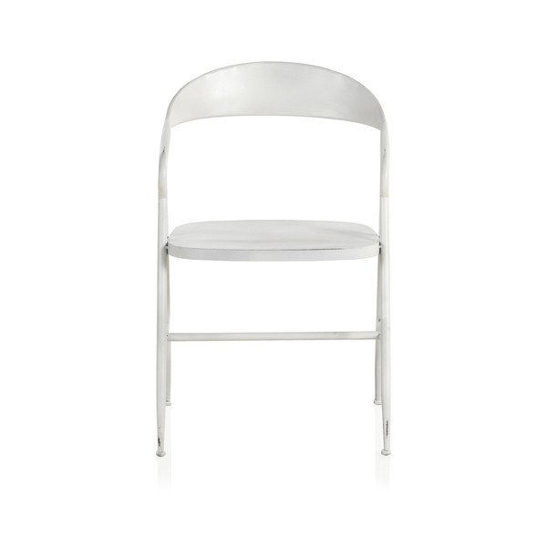 Balts metāla krēsls Geese Industrial Style Puro-image-2