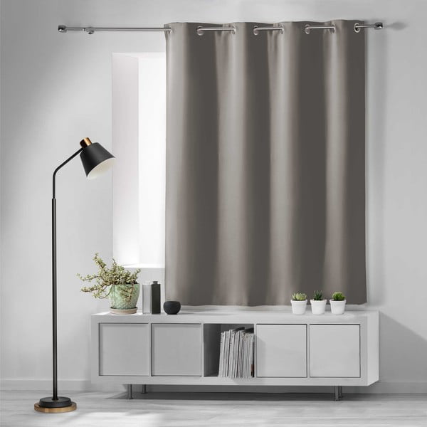 Pelēks gaismu necaurlaidīgs aizkars 135x180 cm Occult – douceur d'intérieur-image-2