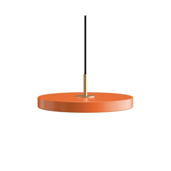 Oranža metāla LED piekaramā lampa ar regulējamu spilgtumu un metāla abažūru ø 31 cm Asteria Plus – UMAGE