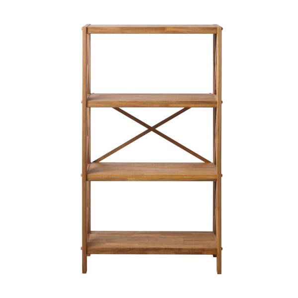 Dabīga toņa ozola masīvkoka plaukts 70x124 cm X-Shelf – Unique Furniture