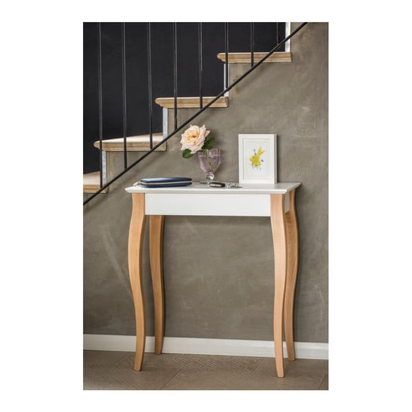 Gaiši pelēks sānu galdiņš Ragaba Console, garums 85 cm-image-2