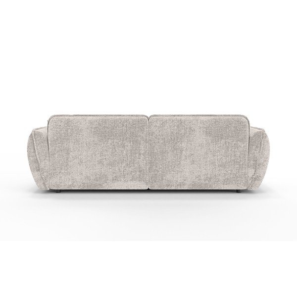 Bēšs stūra dīvāns no šenila auduma (ar labo stūri/ar zvilni) Nelia – Ropez-image-4