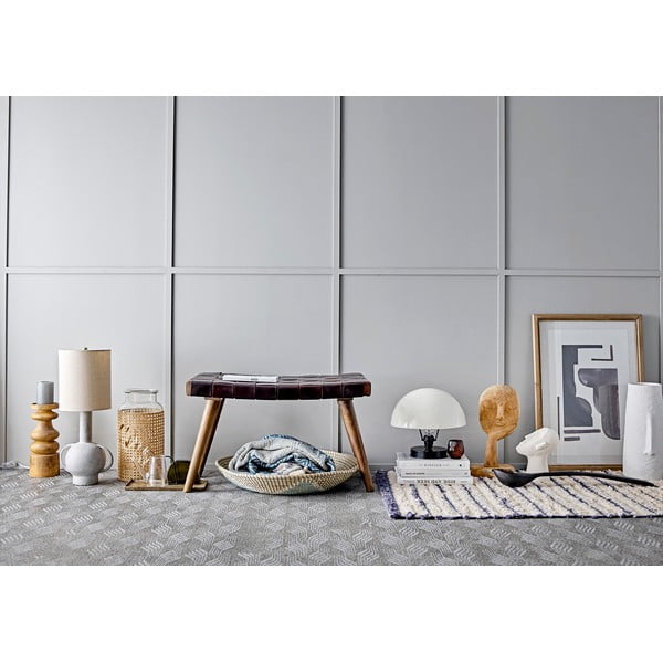 Pelēka un zila sega Bloomingville Ornaments, 160 x 130 cm-image-1