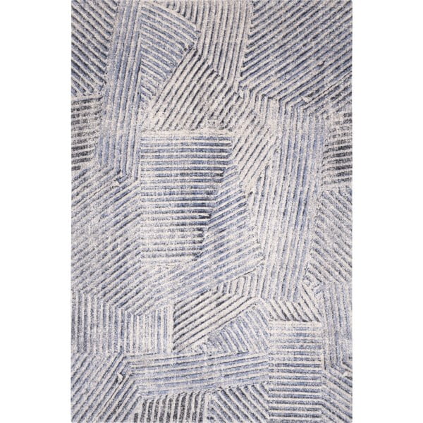 Gaiši zils vilnas paklājs 160x240 cm Strokes – Agnella