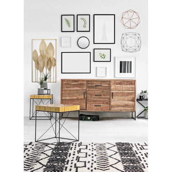 Metāla sienas dekors 52,5x95 cm Adhira – Bizzotto-image-3