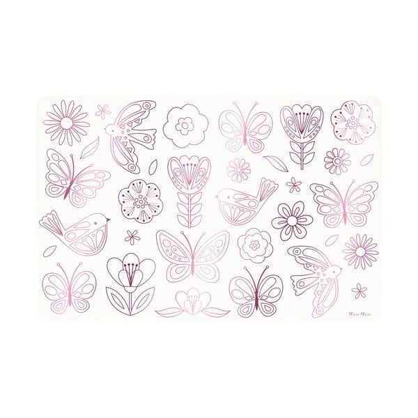 Papīra galda paliktnis (8 gab.) 28x42.5 cm Butterflies & Flowers – Meri Meri-image-2