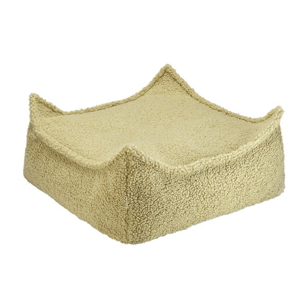 Zaļš bērnu sēžammaiss no buklē auduma Square – Wigiwama