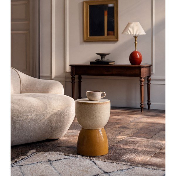 Keramikas apaļš sānu galdiņš ø 28,5 cm Finca – Light & Living-image-1