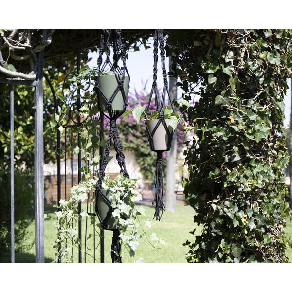 Tekstila ķēde puķu podiem ø 13 cm (augstums 120 cm) Macramé – Artevasi-image-1