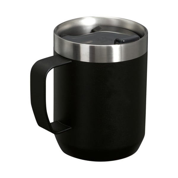 Melna nerūsējošā tērauda termokrūze 230 ml Stay-Hot Camp Mug Black – Stanley-image-2