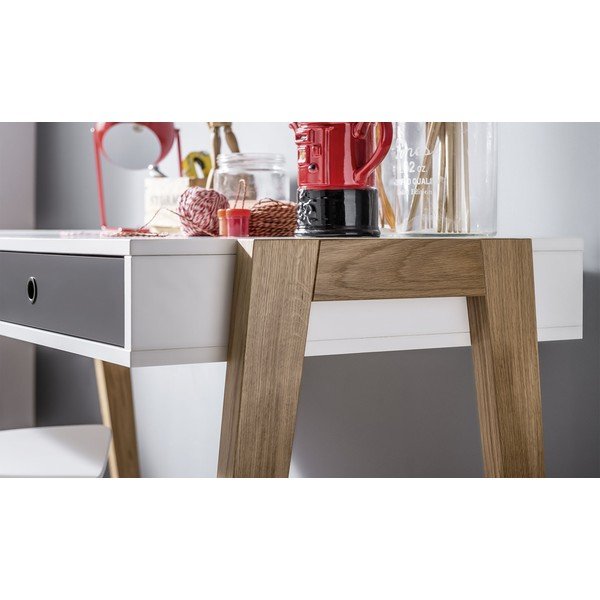 Balts un pelēks darba galds Vox Concept-image-1