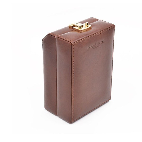 Ādas pulksteņa korpuss Ferruccio Laconi Brown-image-1