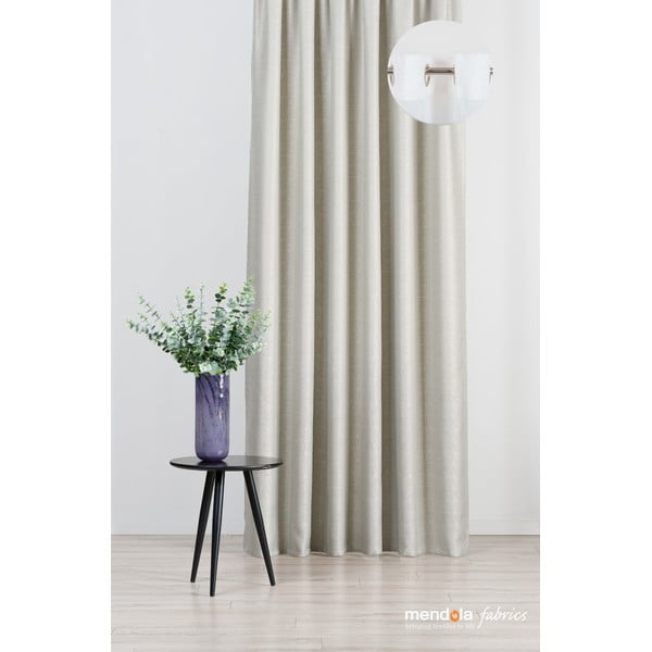 Bēšs aizkars 140x260 cm Teorema – Mendola Fabrics-image-2