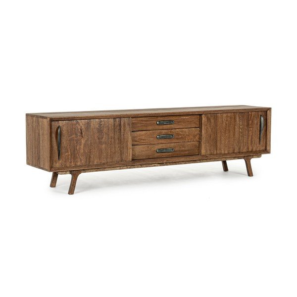 Dabīga toņa mango masīvkoka TV galdiņš 200x60x43 cm Sherman – Bizzotto
