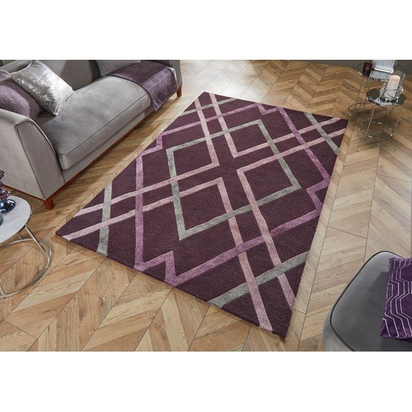 Violets viskozes paklājs Flair Rugs Trellis, 160 x 230 cm-image-4
