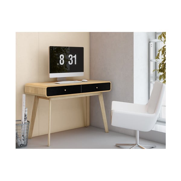 Darba galds ar ozolkoka imitāciju 50x120 cm Cassie – Støraa-image-3