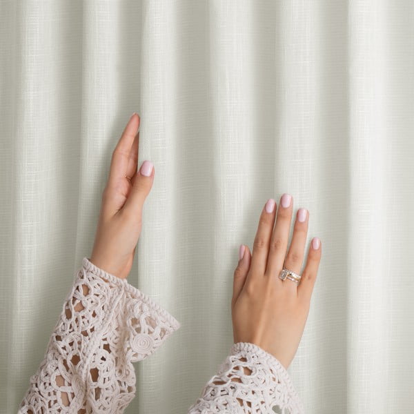 Krēmkrāsas aizkars 140x270 cm Valeta – Restilo-image-2