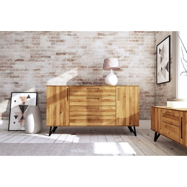 Augsta kumode no ozolkoka 182x100 cm Golo – The Beds-image-1