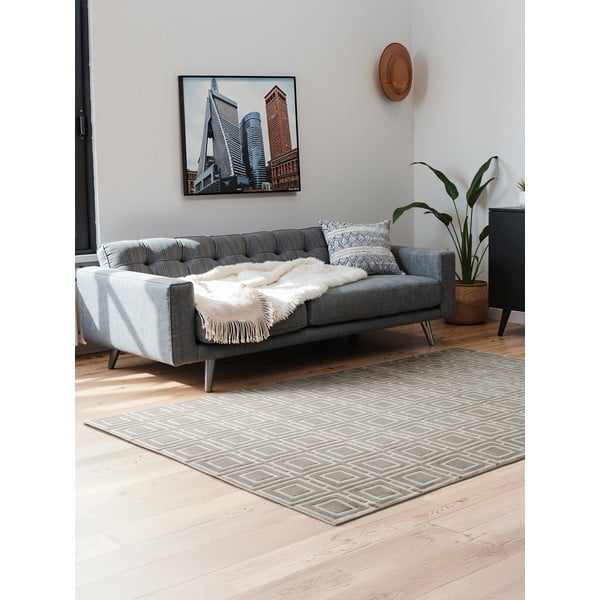 Pelēks/krēmkrāsas paklājs 160x235 cm Perles Howlite – Elle Decoration-image-1