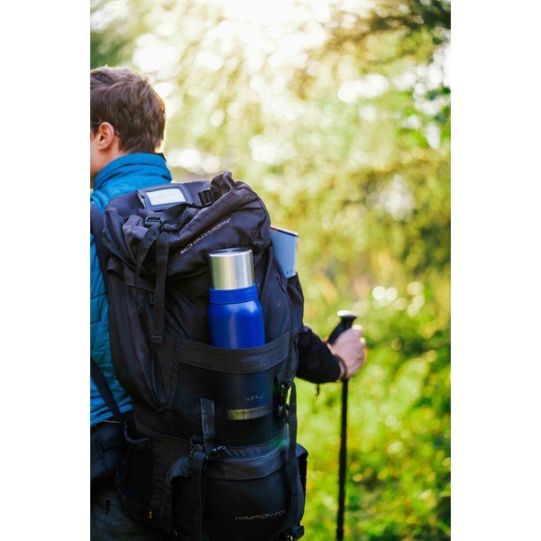 Tumši zila ceļojumu termo krūze Vialli Design Fuori, 1 l-image-4