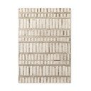 Krēmkrāsas ar rokām darināts vilnas paklājs 160x230 cm Boho 1.0 Linara – Vikosa