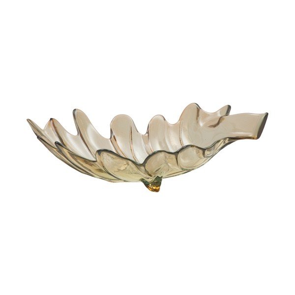 Pelēks pārstrādāta stikla trauks Mauro Ferretti Leaf, 33 x 20 cm-image-3