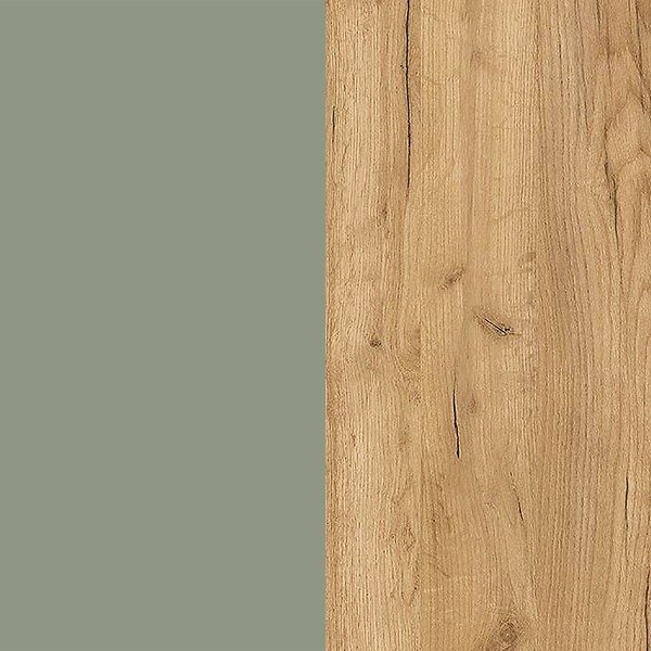 Dūmakaini zaļš atverams/piekarināms apavu plaukts ar ozolkoka imitāciju 100x83x18 cm Ameca – Germania-image-4