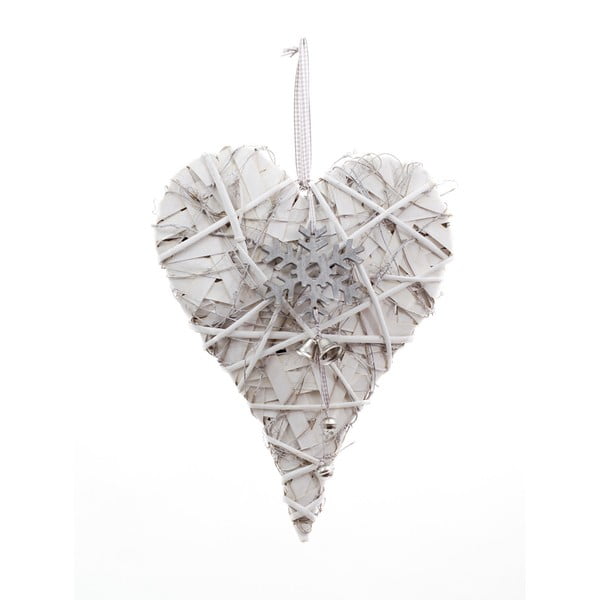 Piekaramais dekors sirds formā Ego Dekor Sniegpārsliņa, augstums 39 cm